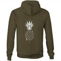 AS Colour Stencil - Pocket Hoodie Sweatshirt Pineapple