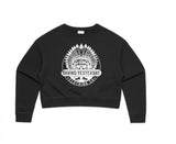 Women's Black Crop Crew