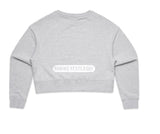 Women's Grey Crop Crew