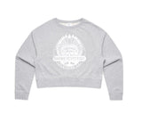Women's Grey Crop Crew