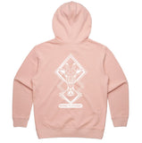 Women's Prem Pink Hoodie Giraffe