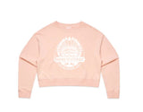 Women's Pink Crop Crew